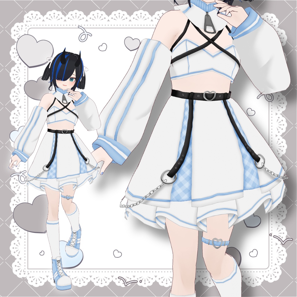 【Vroid製】Angel Track set - 天使のジャージセット 全8色