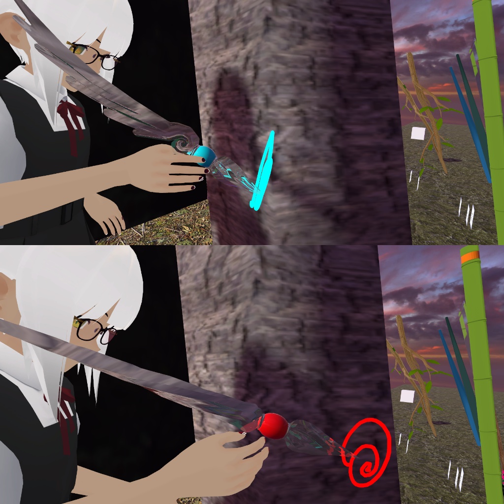 VRC想定 QvPen差し替えモデル ガラスペン