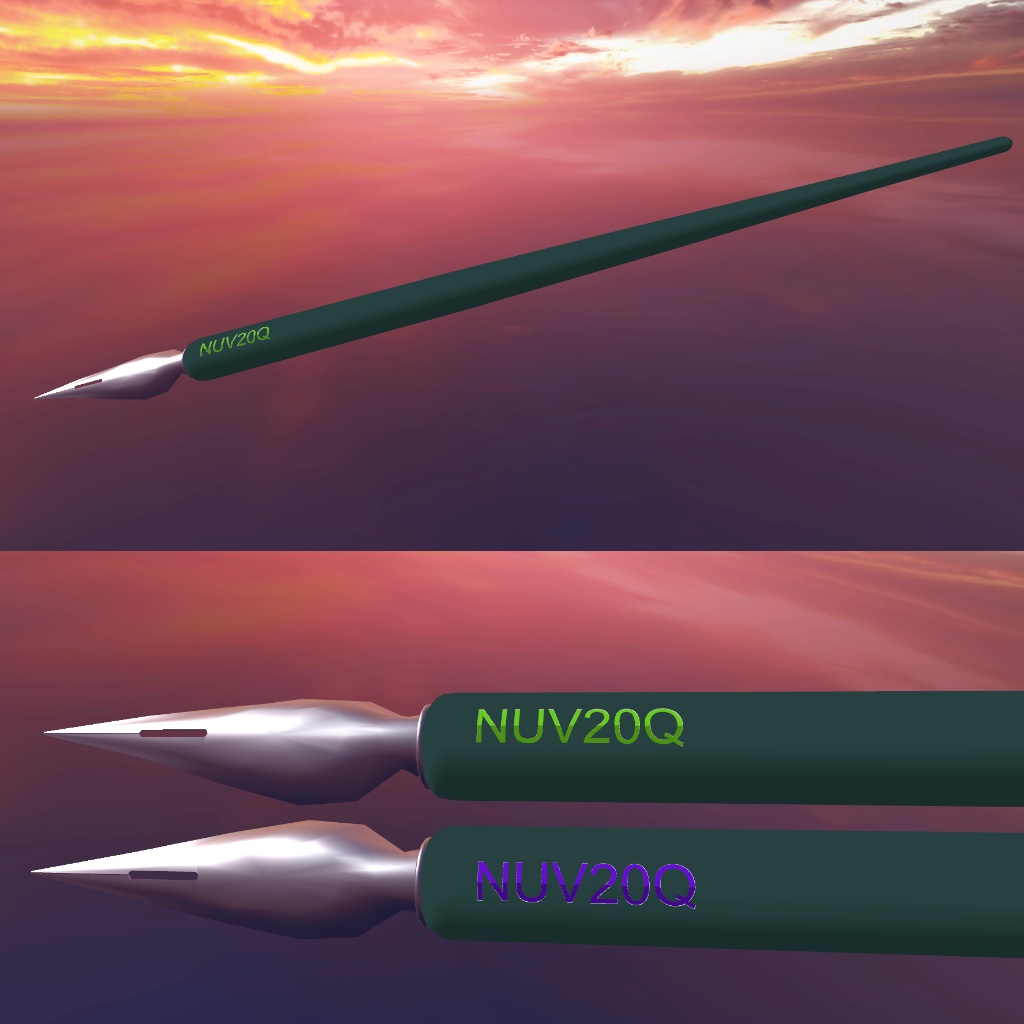 VRC想定 QvPen差し替えモデル 漫画ペンセット