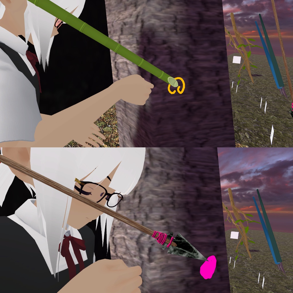 VRC想定 QvPen差し替えモデル 槍