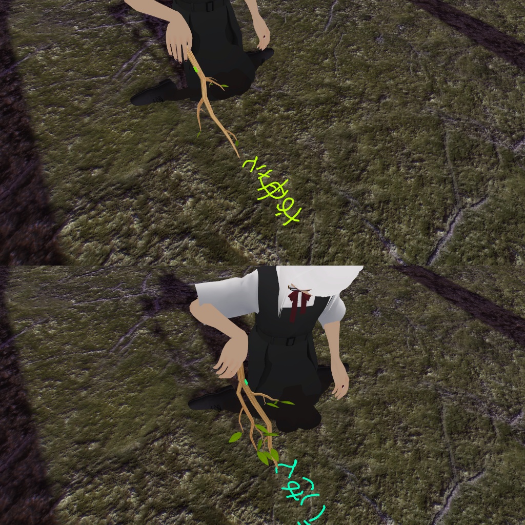 VRC想定 QvPen差し替えモデル 木の枝