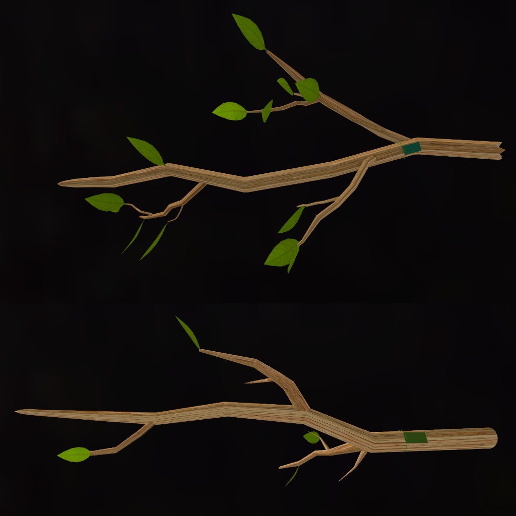 VRC想定 QvPen差し替えモデル 木の枝