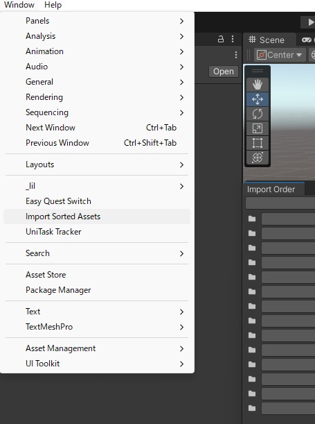 【無料】Unity Sorted Window