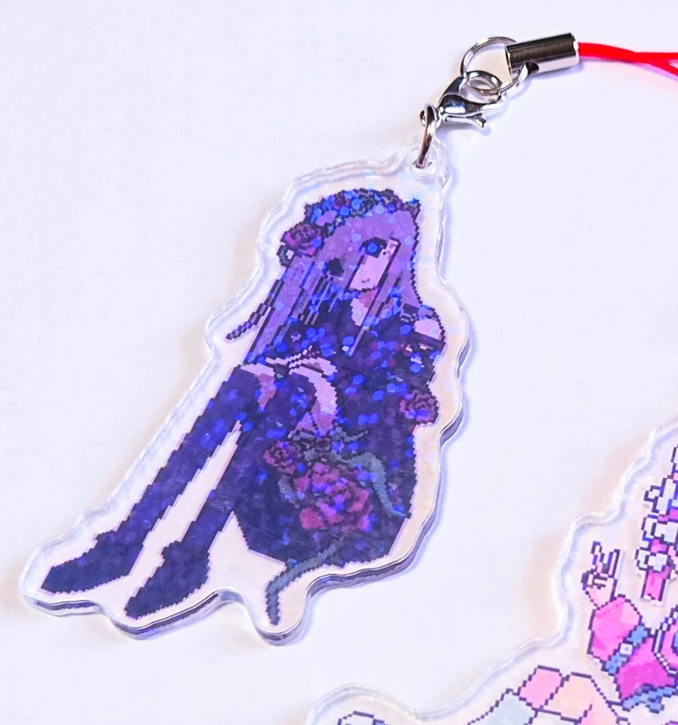 薔薇ホロアクリルキーホルダー