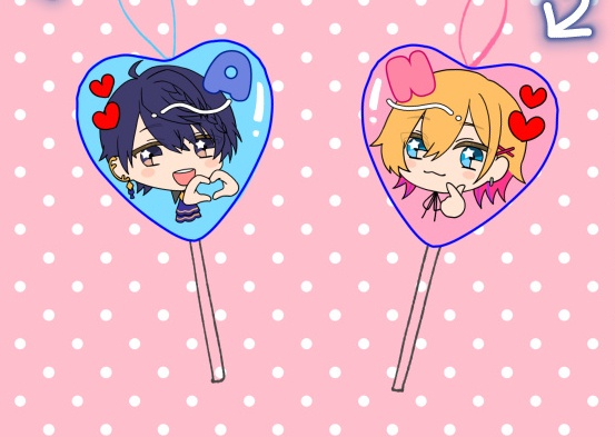 りあいずペロキャンキーホルダー