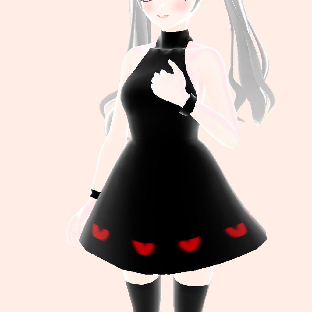 Black Mini Dress texture 黒のミニドレスの質感