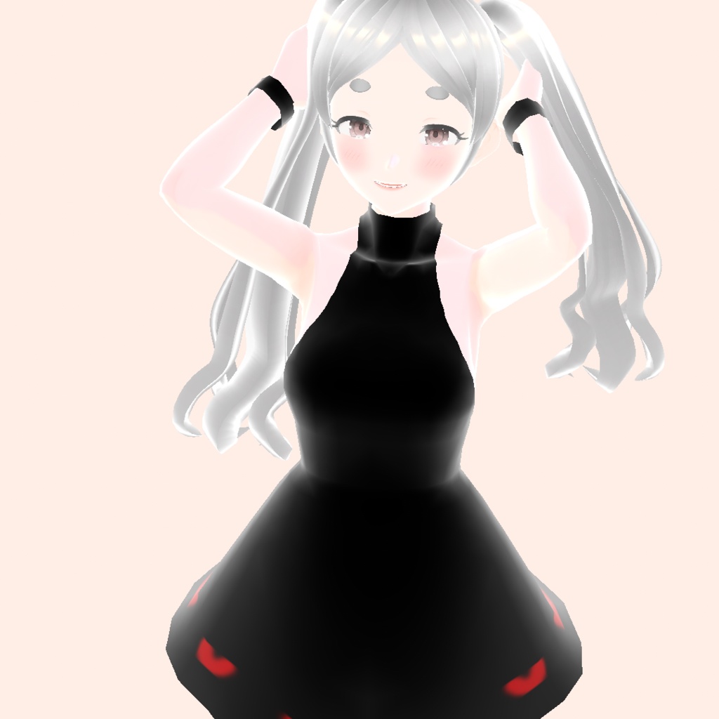 Black Mini Dress texture 黒のミニドレスの質感