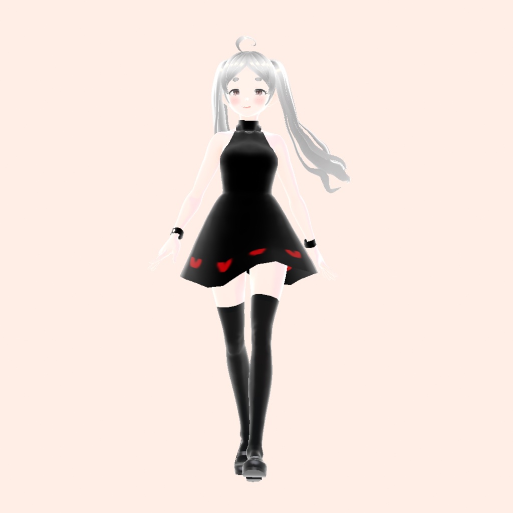 Black Mini Dress texture 黒のミニドレスの質感