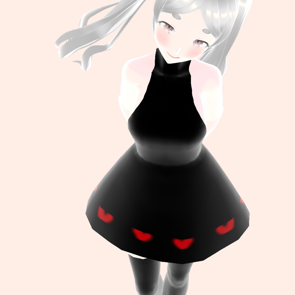 Black Mini Dress texture 黒のミニドレスの質感