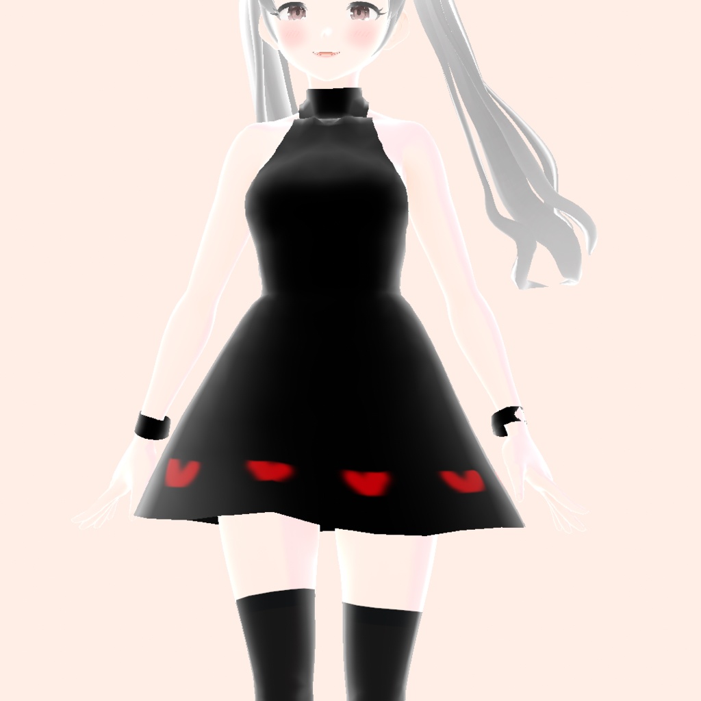 Black Mini Dress texture 黒のミニドレスの質感