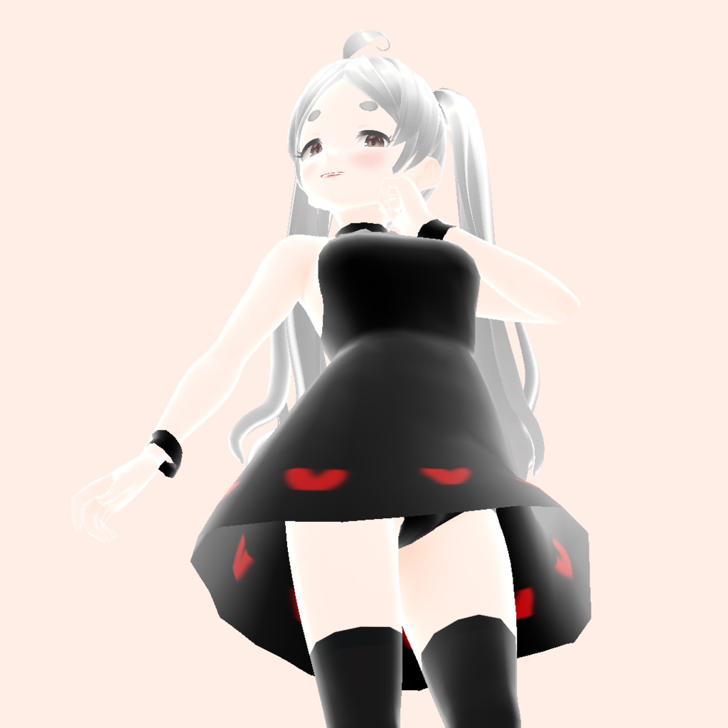Black Mini Dress texture 黒のミニドレスの質感