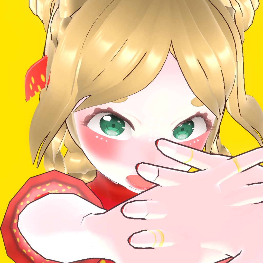 Strawberry Character いちご キャラクター 3d Model 3dモデルです Apolide Booth Strawberry Character いちご キャラクター 3d Model 3dモデルです Apolide Booth