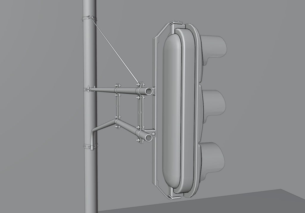 日本の信号機 3Dモデル