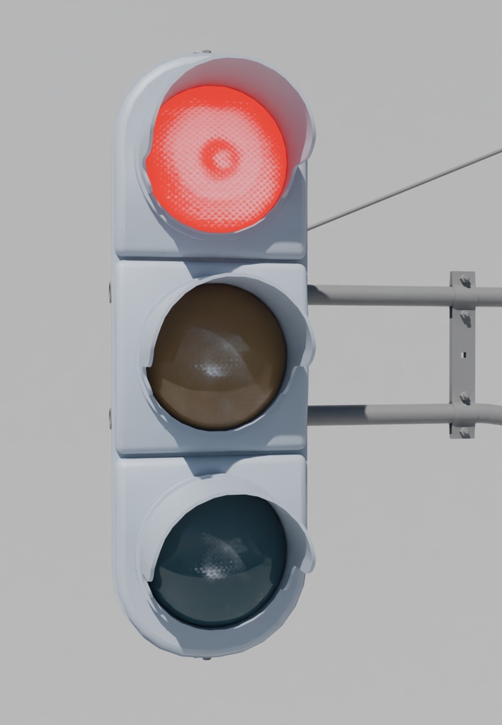 日本の信号機 3Dモデル