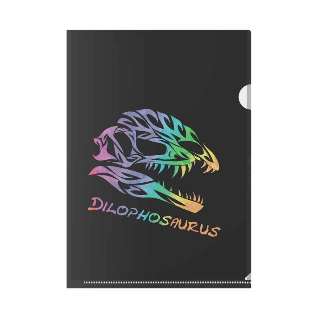 恐竜クリアファイル ディロフォサウルス みっちゃんの恐竜ショップ Booth