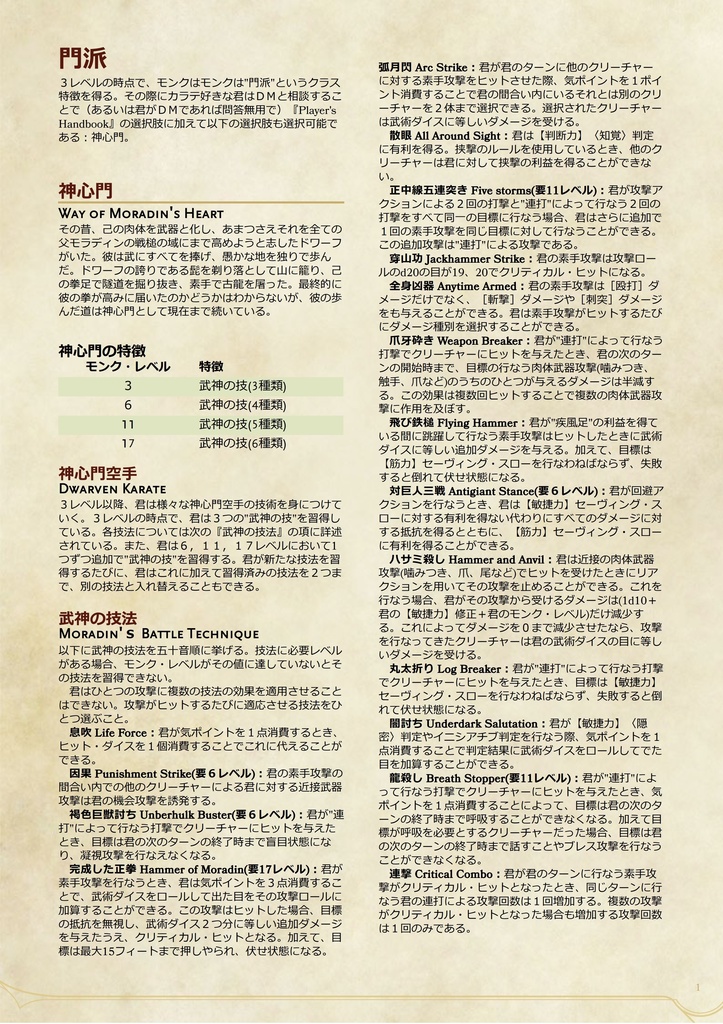 門派「神心門」