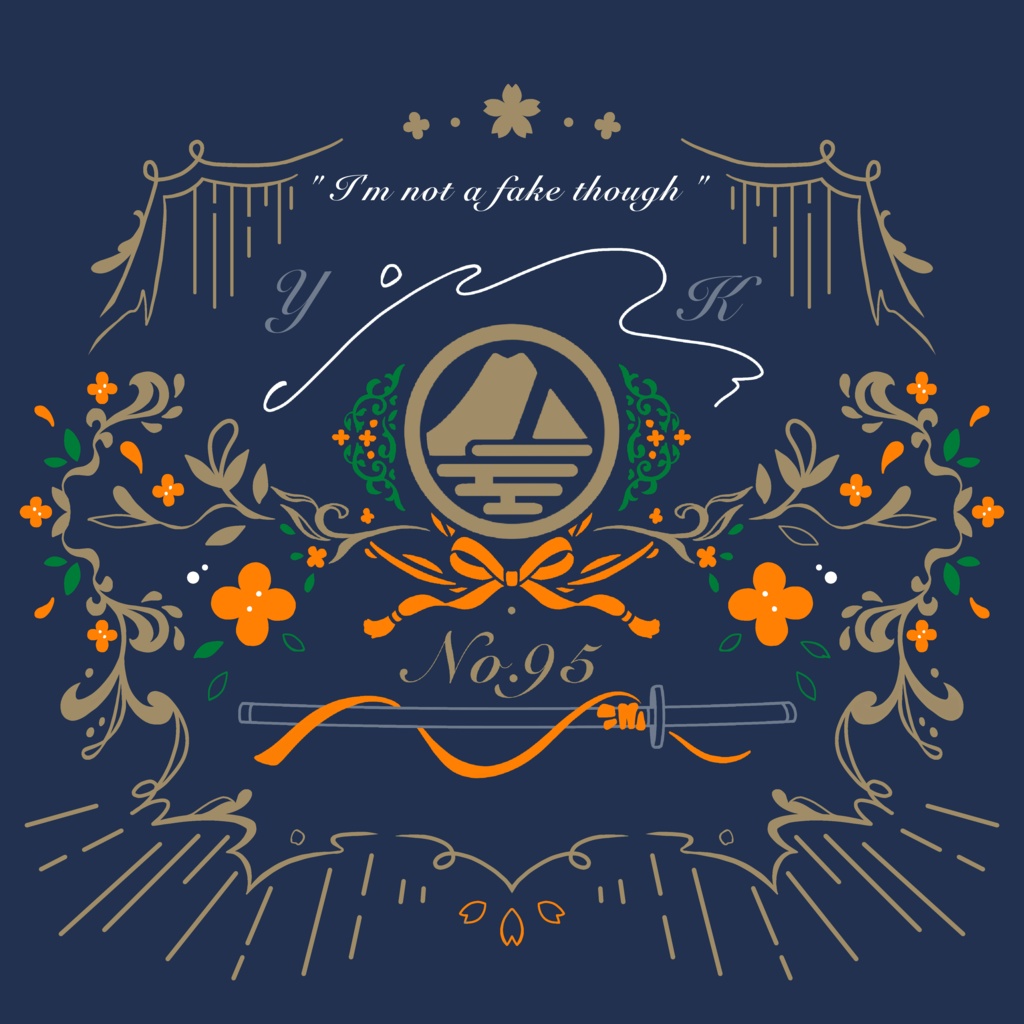 刀剣 刺繍トートバッグ