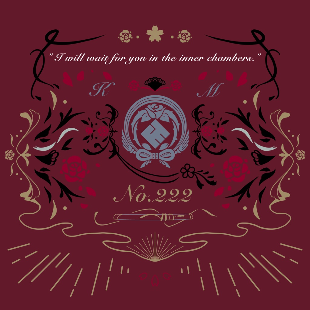 刀剣 刺繍トートバッグ