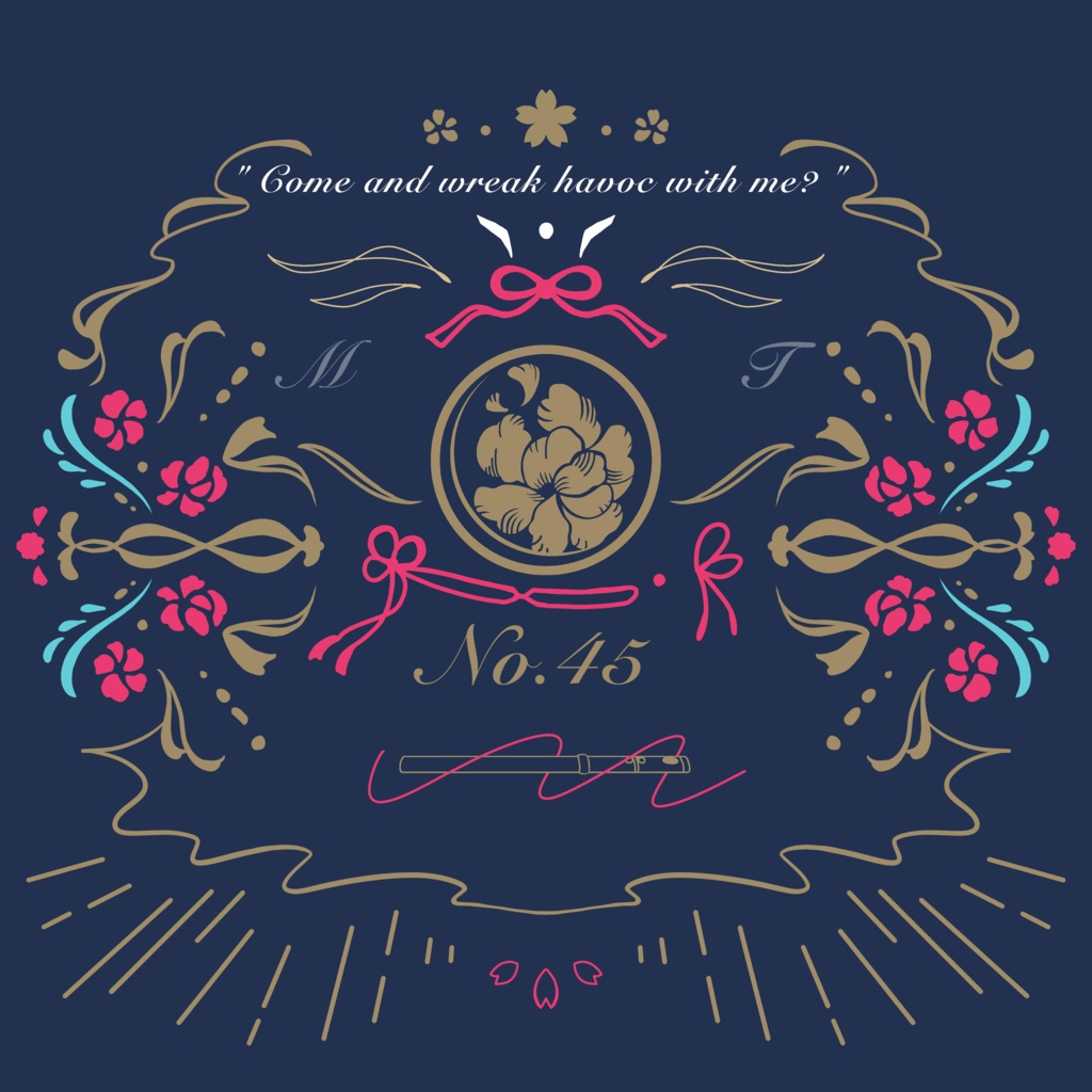 刀剣 刺繍トートバッグ