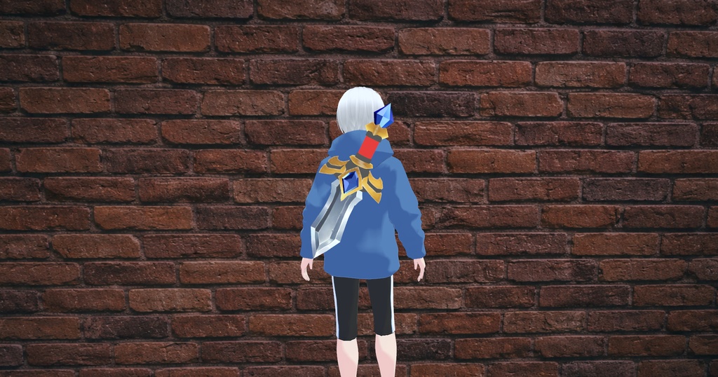 【ローポリアクセサリー】ファンタジー風の短剣