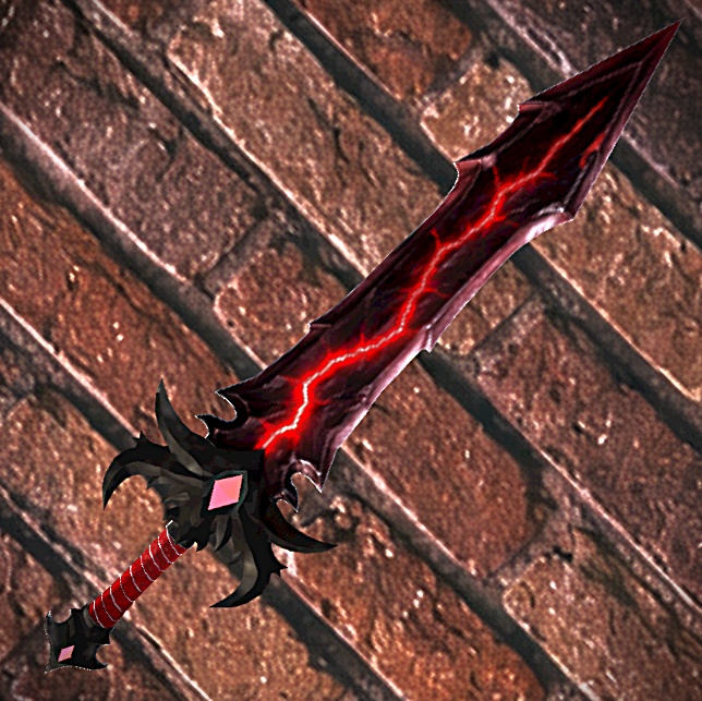 【ローポリアクセサリー】赤き魔剣