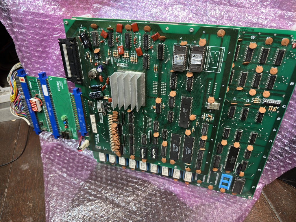 KONAMI 配列 → JAMMA 配列 変換ハーネス基板