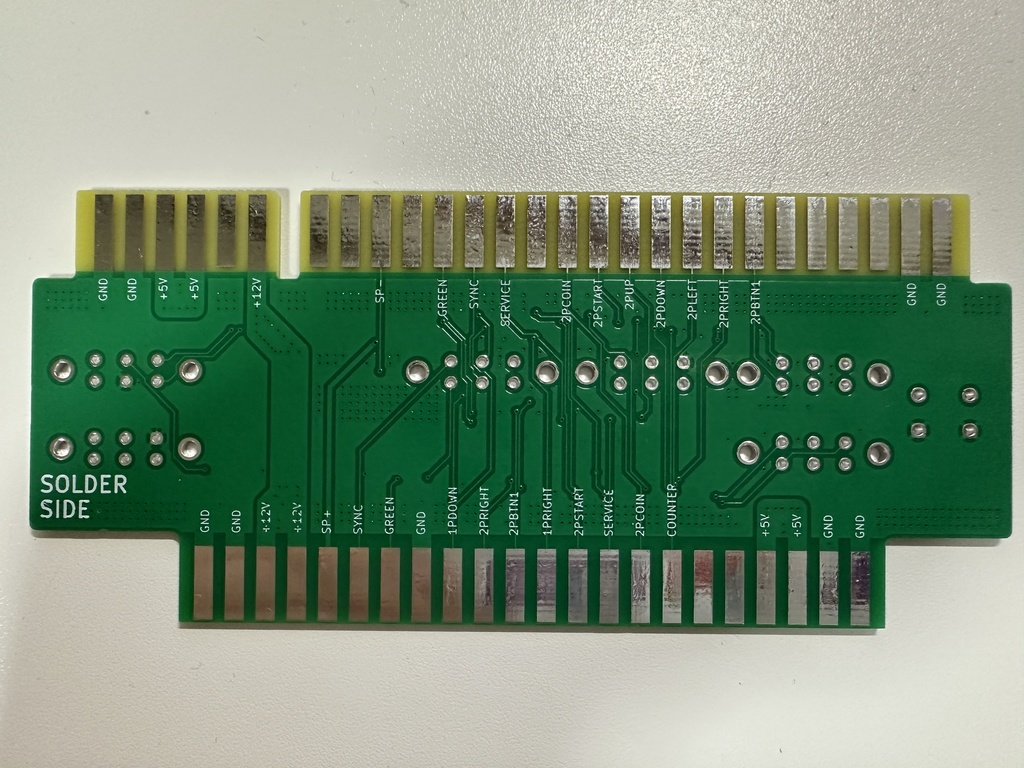 ギャラクシアン基板、パックマン基板を JAMMA 配列に変換するハーネス基板