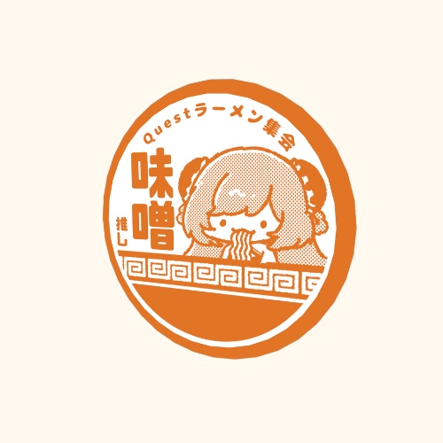 推しラーメン缶バッチ【味噌】