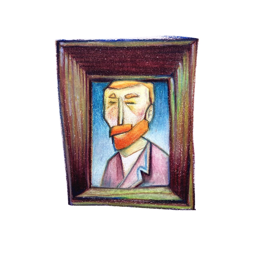 100/100 Limited illustration of Vincent Van Gogh portrait