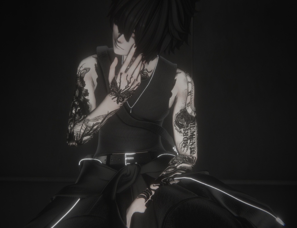 【6アバター対応】Hell tattoo