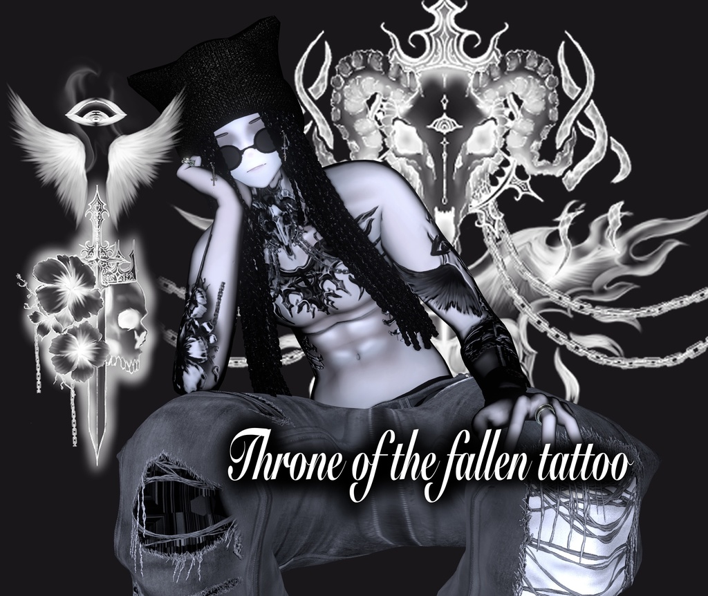 【7アバター対応】Throne of the Fallen tattoo