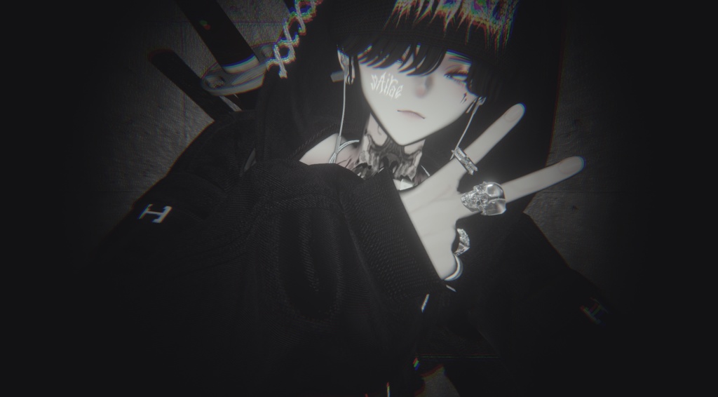 【free】ブラックデニムマテリアル