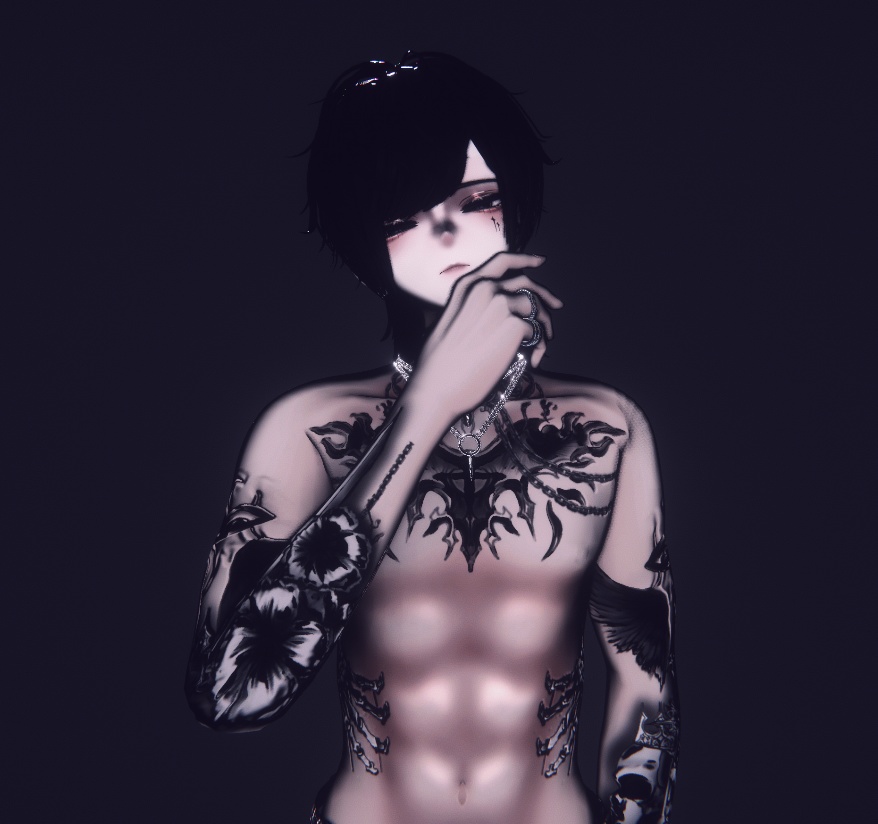 【彼方】血管&腹筋鎖骨bodymaterial
