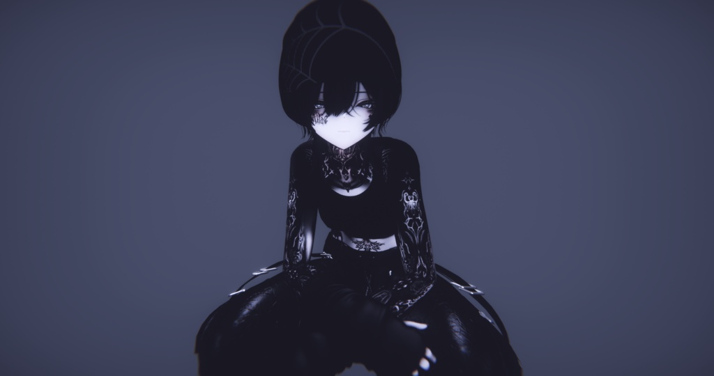 【6アバター対応】Satanic Flora Tattoo