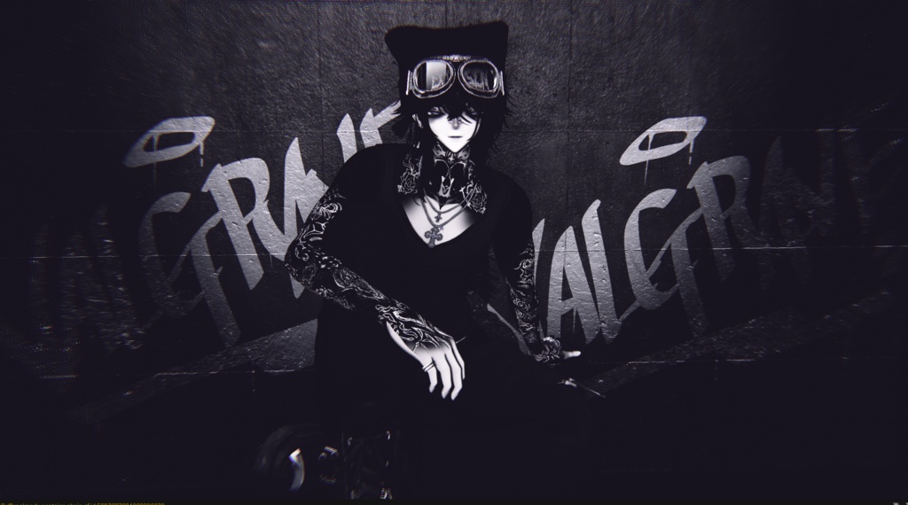 【6アバター対応】Satanic Flora Tattoo