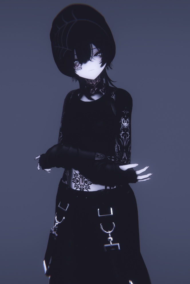 【6アバター対応】Satanic Flora Tattoo