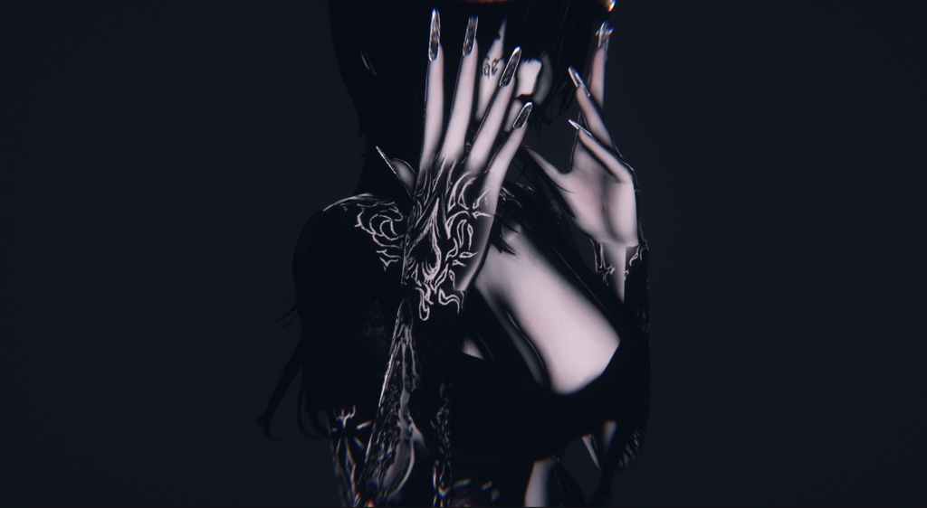 【6アバター対応】Satanic Flora Tattoo