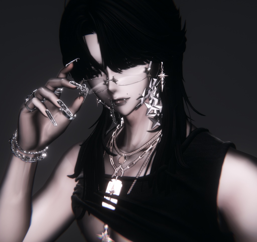 【MA対応】Luminous Thorn face accessories