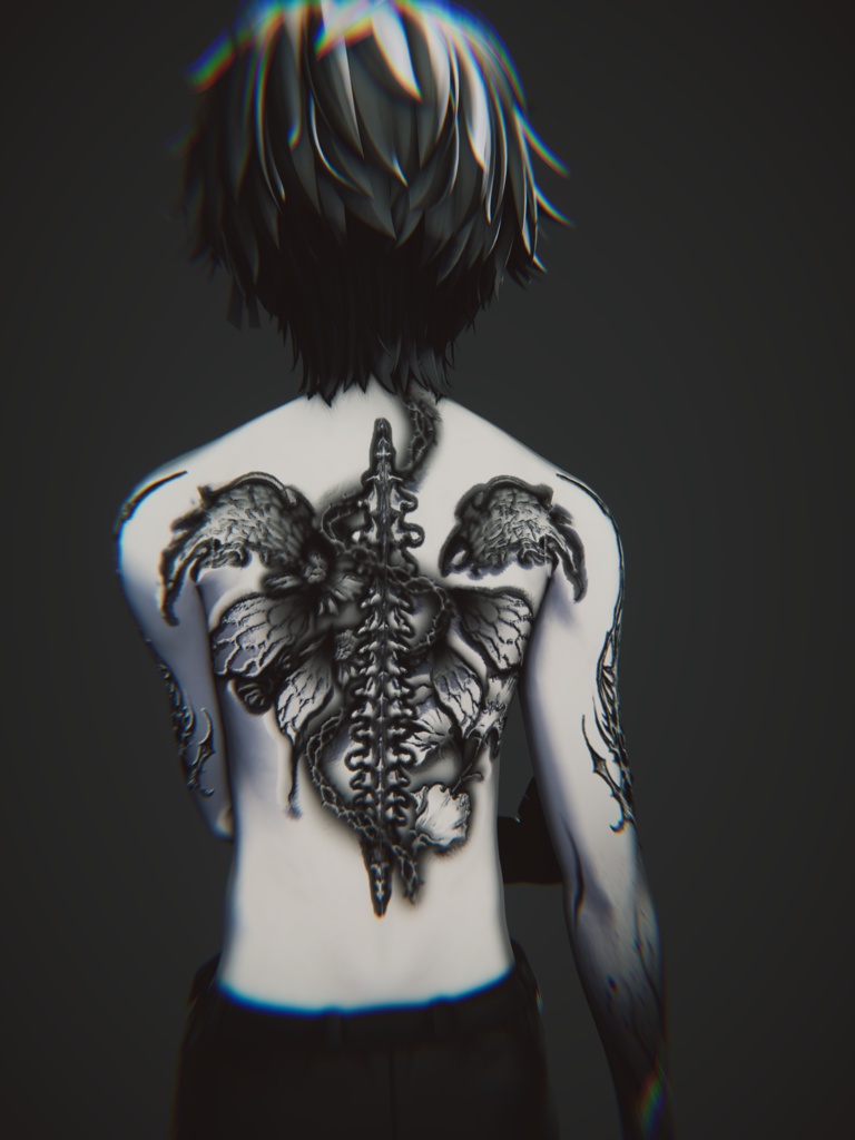 【6アバター対応】Mors Seraphim tattoo