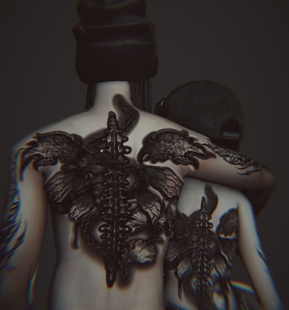 【6アバター対応】Mors Seraphim tattoo