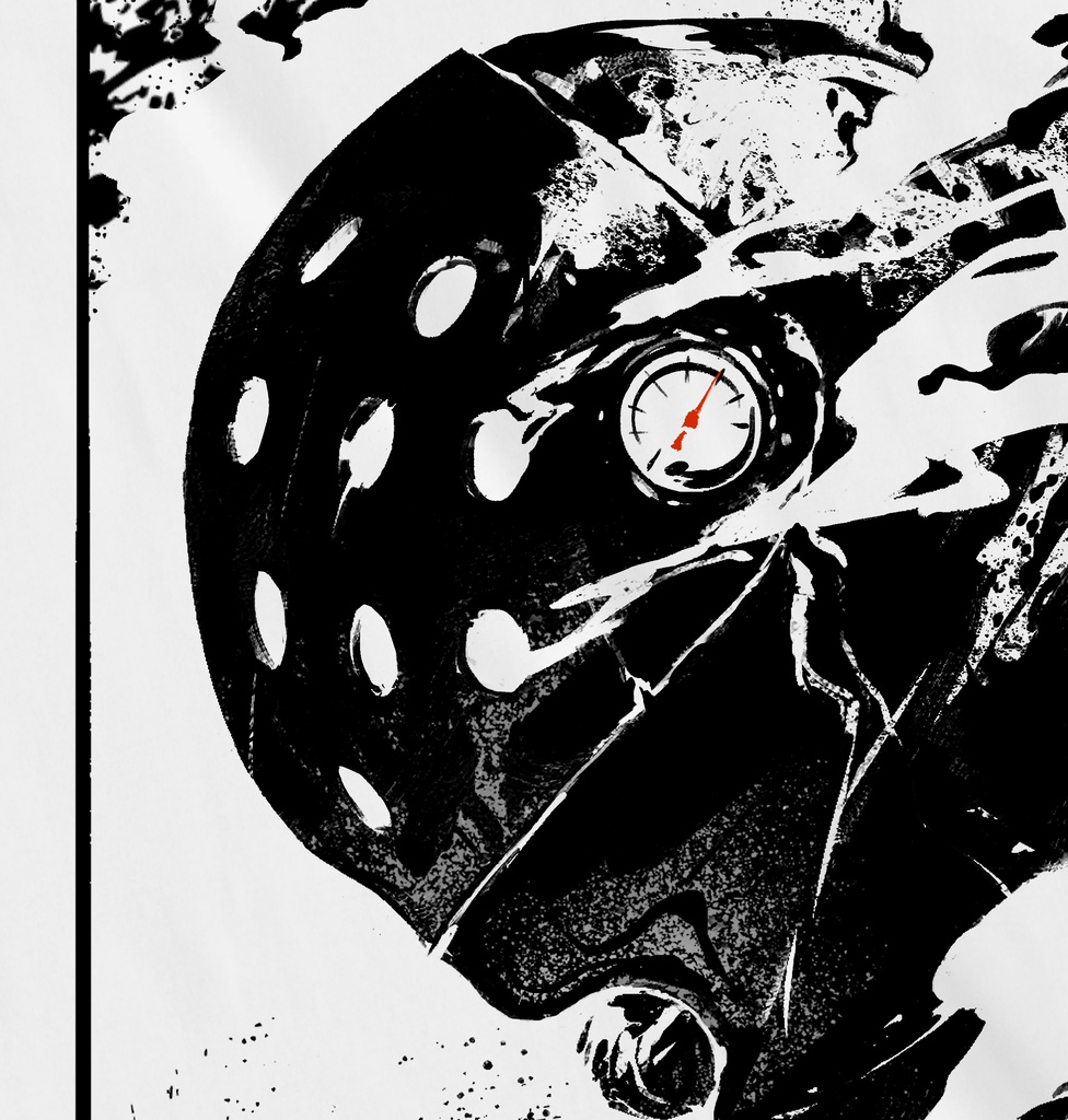 「横顔」のTシャツ(白)