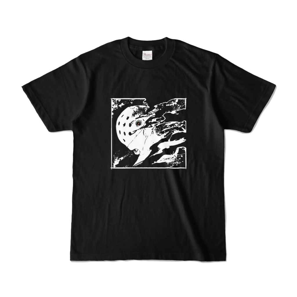 「横顔」のTシャツ（黒）