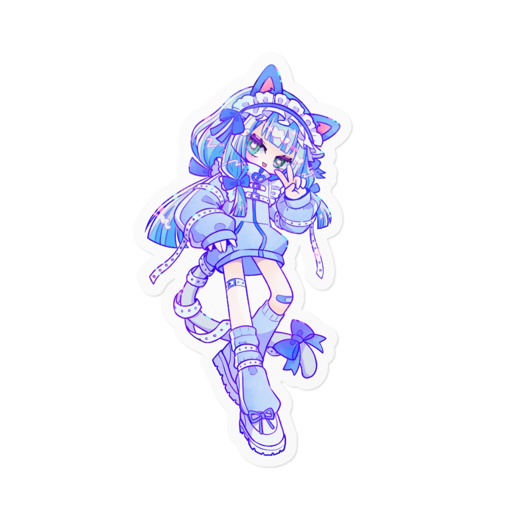 (くそでか)かたちゃん天使界隈ステッカー