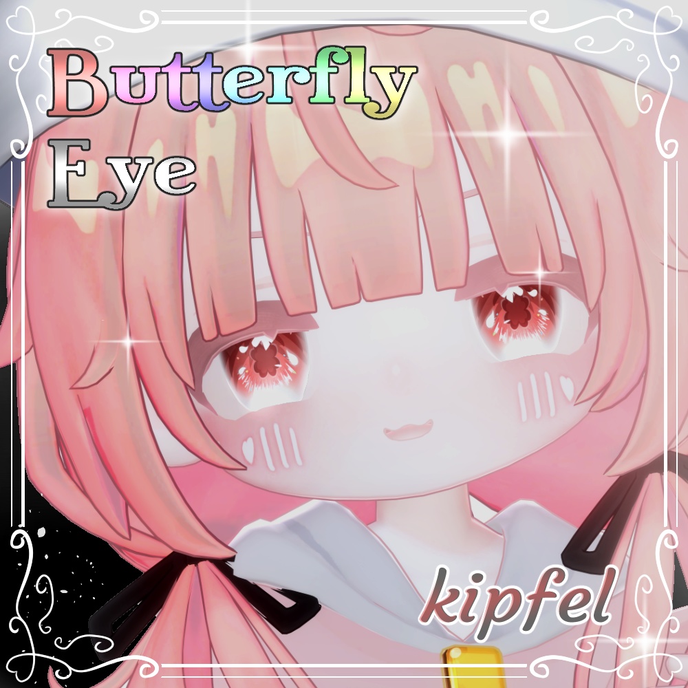 【10アバター】Butterfly Eye Texture 【10color】