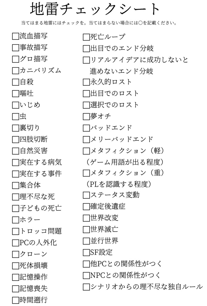 【期間限定公開】CoC6th「帳に醒々」
