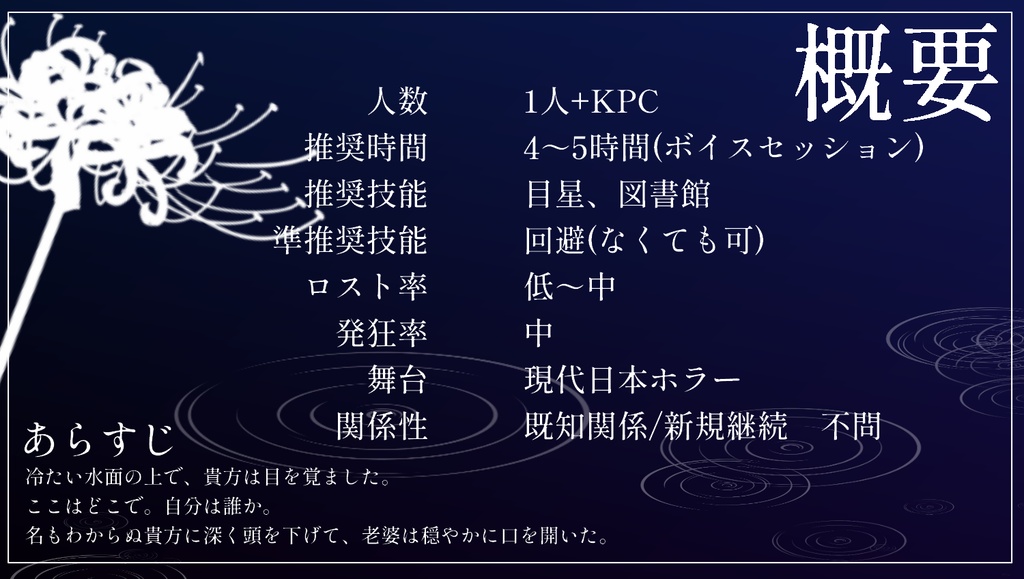 CoC6th「冥命-めいめい-」【SPLL:E187652】