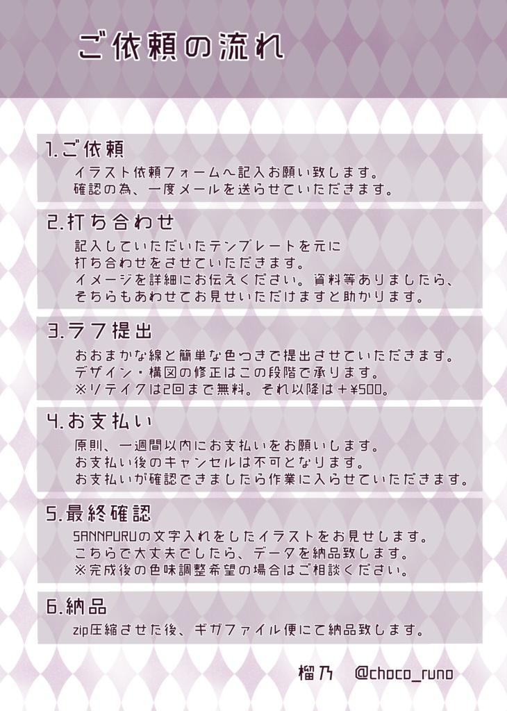 【依頼受付中】イラスト有償依頼 お支払専用ページ