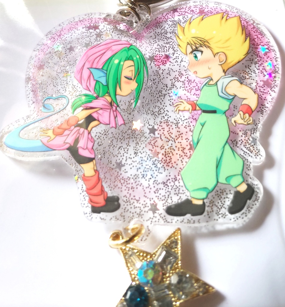 アクリルキーホルダー(シルバーラメ)