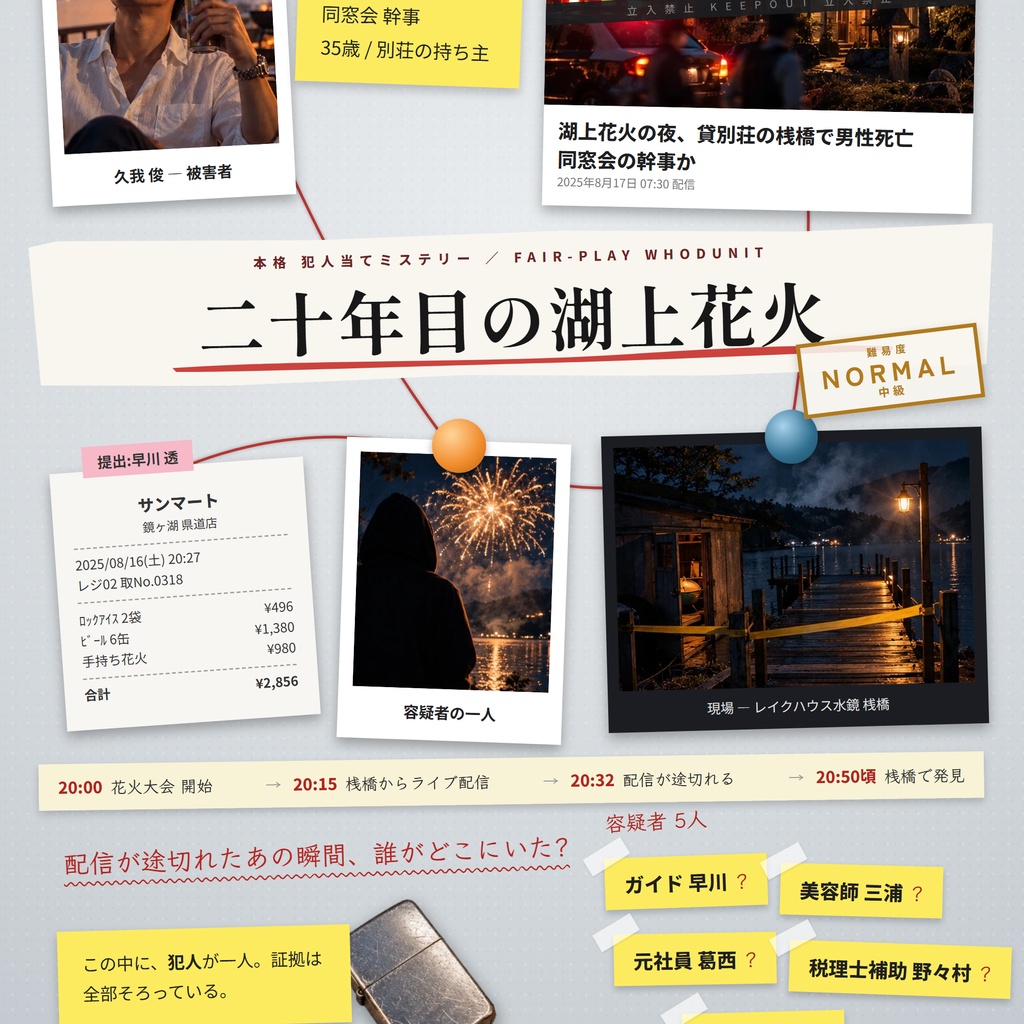 【同窓会】NORMAL｜二十年目の湖上花火
