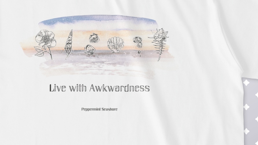 『ぎこちない同居』白Tシャツ